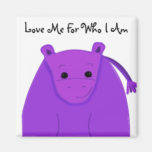Aimant Cool Purple Hippo