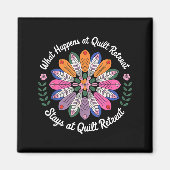 Aimant Cool Quilting Art For Men Women Sewing Quilt Lover (Devant)