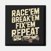 Aimant Cool Rc Racing Art Pour Hommes Femmes Contrôle À D (Devant)