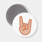 Aimant Cool Rock On Hand Emoji (Recto/Verso)