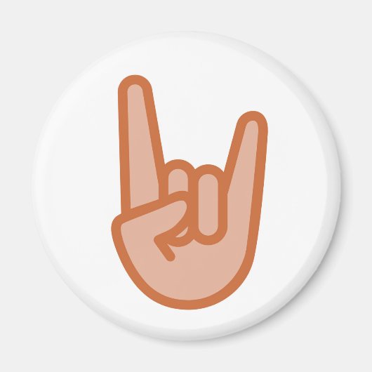 Aimant Cool Rock On Hand Emoji (Devant)