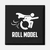 Aimant Cool Roll Model _ Funny Handicapped Person Wheelch (Devant)