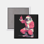 Aimant Cool Santa Moves With Vr Headset For Gaming Christ (Recto/Verso)