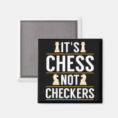 Aimant cool ses échecs pas checkers chèques joueurs cadea (Recto/Verso)