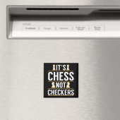 Aimant cool ses échecs pas checkers chèques joueurs cadea (In Situ (Lave-vaisselle))