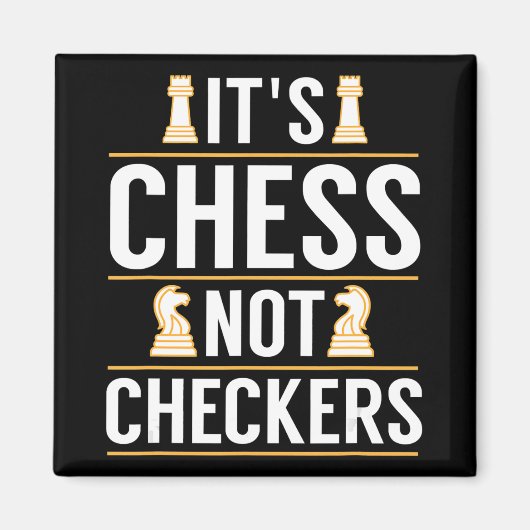 Aimant cool ses échecs pas checkers chèques joueurs cadea (Devant)