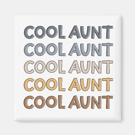 Aimant Cool Tante Moderne Cadeaux mignons pour Tante (Devant)