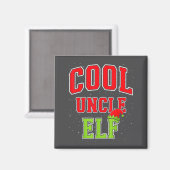Aimant Cool Uncle Elf Christmas Family Matching Group Xma (Recto/Verso)