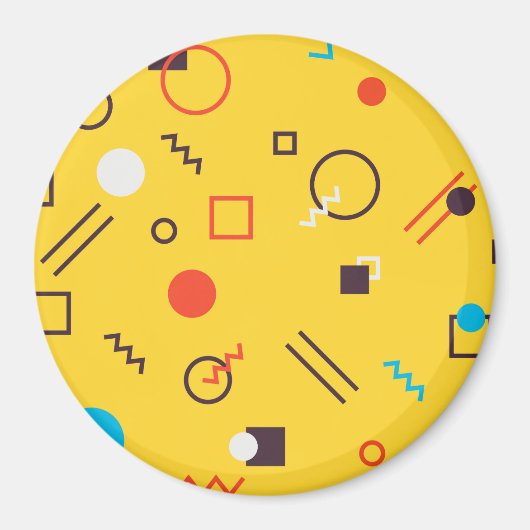 Aimant Cool, unique, tendance, urbain géométrique Memphis (Devant)