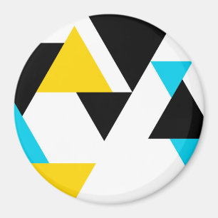 Aimant Cool, unique, tendance, urbain, triangles modernes