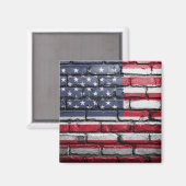 Aimant Cool USA Drapeau design (Recto/Verso)