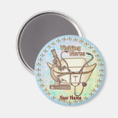 Aimant Cool visitant l'aimant de l'infirmière (Recto/Verso)