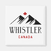 Aimant Cool Whistler Canada Mountains Maple Leaf (Devant)