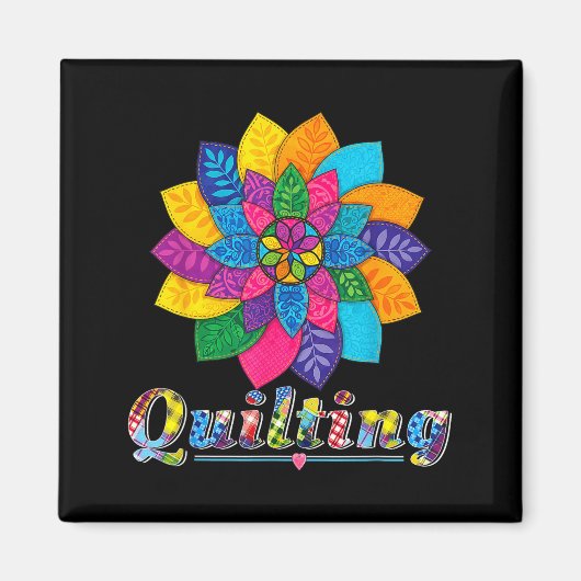 Aimant Cool Women Quilting Sewing Love Quilt Patterns Qui (Devant)