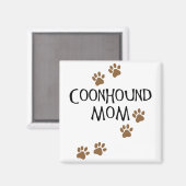 Aimant Coonhound Maman (Recto/Verso)