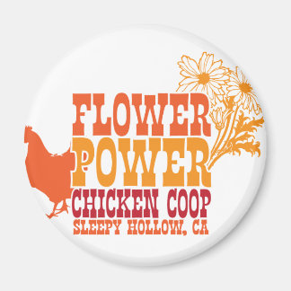 Aimant Coop de poulet à l'énergie des fleurs