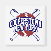 Aimant Cooperstown New York Baseball (Devant)
