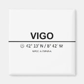 Aimant Coordinates Vigo (Devant)