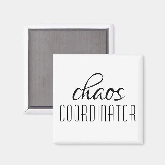 Aimant Coordinateur du Chaos Texte typographique (Recto/Verso)