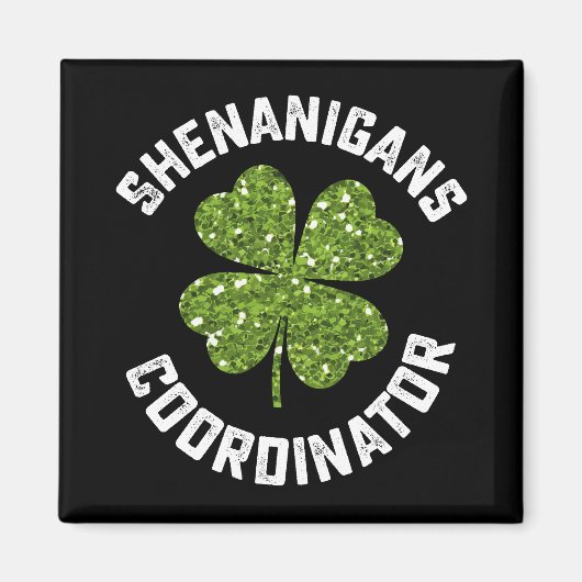 Aimant Coordonnateur de farces drôle de la Saint-Patrick (Devant)