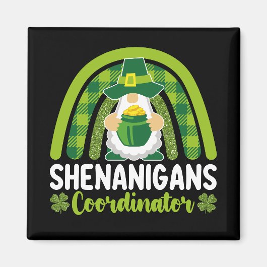 Aimant Coordonnateur de Shenanigans Gnomes St Patrick's D (Devant)