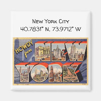 Coordonnées de la carte de la ville de New York St