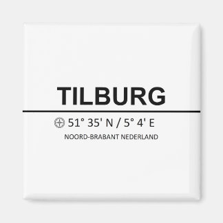 Aimant Coordonnées de Tilburg - Coordonnées de Tilburg