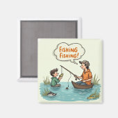 Aimant Copains de pêche pour toujours ! (Recto/Verso)