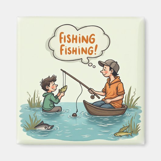 Aimant Copains de pêche pour toujours ! (Devant)