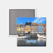 Aimant Copenhague Danemark Capital Canal Homes Nyhavn (Recto/Verso)