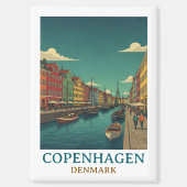 Aimant Copenhague vintage Danemark Architecture Historiqu (Recto)