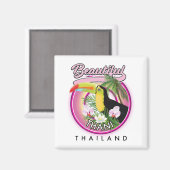 Aimant Copie de la belle Thani Thaïlande (Recto/Verso)