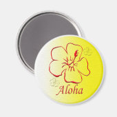 Aimant Copie du bouton Aloha (Recto/Verso)