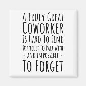 Aimant Copie d'un collègue vraiment génial est difficile (Devant)