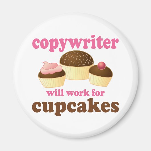 Aimant Copywriter amusant (Devant)