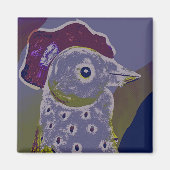 Aimant Coq Abstrait 2 (Devant)