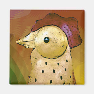 Aimant Coq Abstrait 5