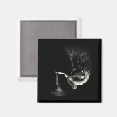 Aimant Coq Cool Fumant Un Cigarette Graphique D'art _1 (Recto/Verso)