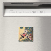 Aimant Coq et Hen avec Hydrangeas par Ito Jakuchu (In Situ (Lave-vaisselle))