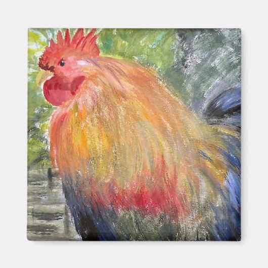 Aimant - Coq/poulet (Devant)