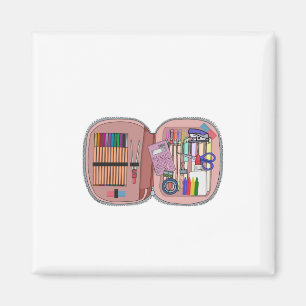 Aimant Coque de crayon scolaire