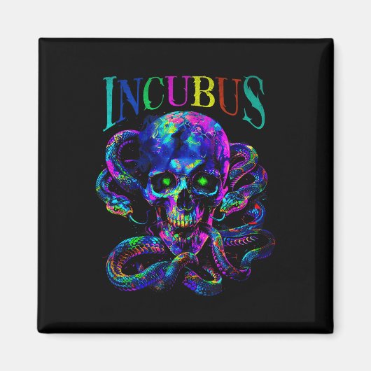 Aimant Coque Et Serpents Halloween Style Gothique (Devant)