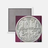 Aimant Coque miroir représentant des scènes courtoises, c (Recto/Verso)