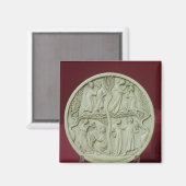 Aimant Coque miroir représentant des scènes courtoises, c (Recto/Verso)