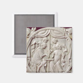 Aimant Coque miroir représentant un jeu d'échecs, c.1300 (Recto/Verso)