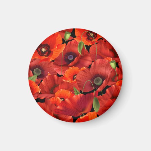 Aimant Coquelicot (Devant)