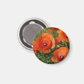 Aimant Coquelicots communs (Recto/Verso)
