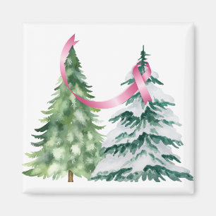 Aimant Coquette Arbre de Noël, Sensibilisation au cancer 