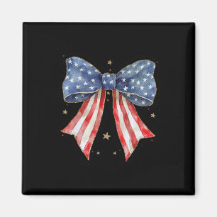 Aimant Coquette Bow 4 juillet Nous Drapeau Dieu Partage S
