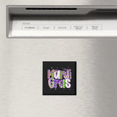 Aimant Coquette Bow Mardi Gras New Orleans Louisiana Dalm (In Situ (Lave-vaisselle))